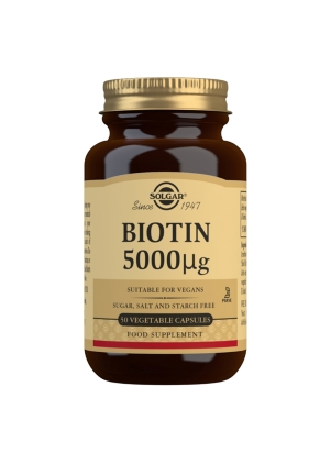 Solgar Biotiini 5000 µg, 50 kaps.