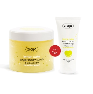 Ziaja Lemon cake sokerikuorinta 300 ml + käsivoide 50 ml