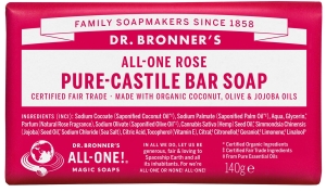 PT Dr. Bronner's Rose Bar Soap 140g
