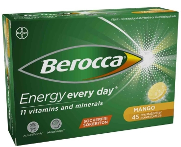 Berocca Energy Mango poretabletti 45 kpl