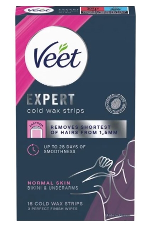 Veet Expert Kylmävahaliuskat Bikini&kainalo 16kpl