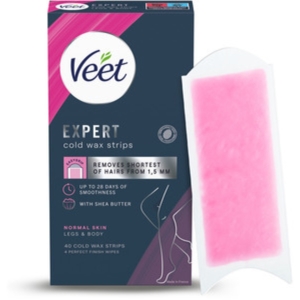 Veet Expert Kylmävahaliuskat Vartalo&jalat normaalille iholle 40 kpl