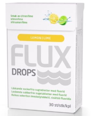 Flux Drops Lemon/Lime imeskelytabletti 30 kpl