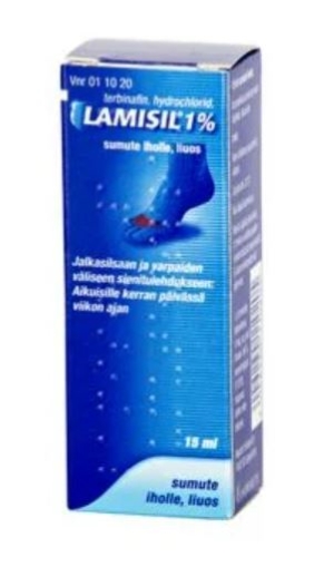 LAMISIL 1 % 15 ml sumute iholle, liuos