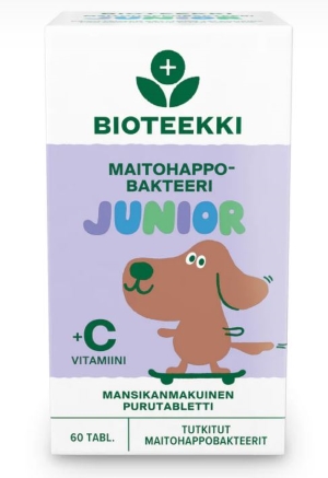 Bioteekki Maitohappobakteeri Junior 60 tabl.