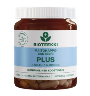 Bioteekki Maitohappobakteeri Plus 30 kaps.