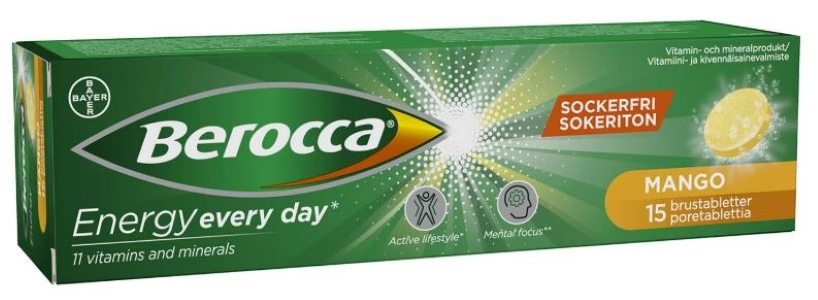 Berocca Energy Mango poretabletti 15 kpl