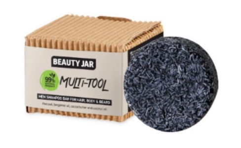 Beauty Jar Multi-Tool Hair, Body & Beard Shampoo Bar 60 g