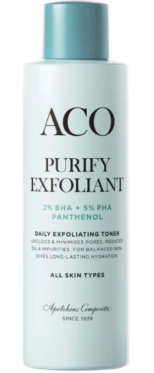 ACO Face Purify Exfoliant Toner hajusteeton 150 ml