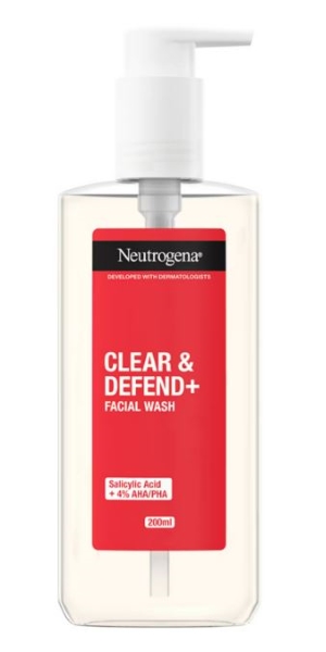 Neutrogena Clear & Defend+ Facial Wash puhdistusgeeli 200 ml