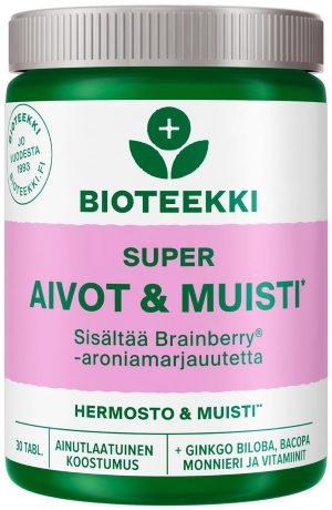 Bioteekki Super Aivot & Muisti 30 tabl. 