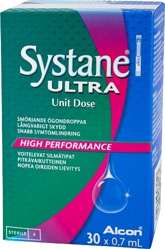 Systane Ultra Unit Dose voitelevat silmätipat, 30 x 0,7 ml