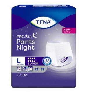 TENA ProSkin Pants Night Super L 10 kpl