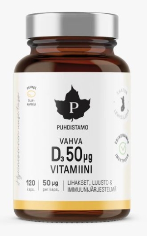 Puhdistamo Vahva D-vitamiini 50ug 120kaps