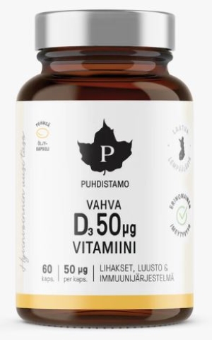 Puhdistamo Vahva D-vitamiini 50ug 60kaps