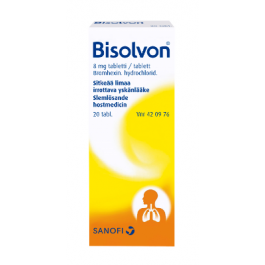 BISOLVON 8 Mg 20 Tablettia